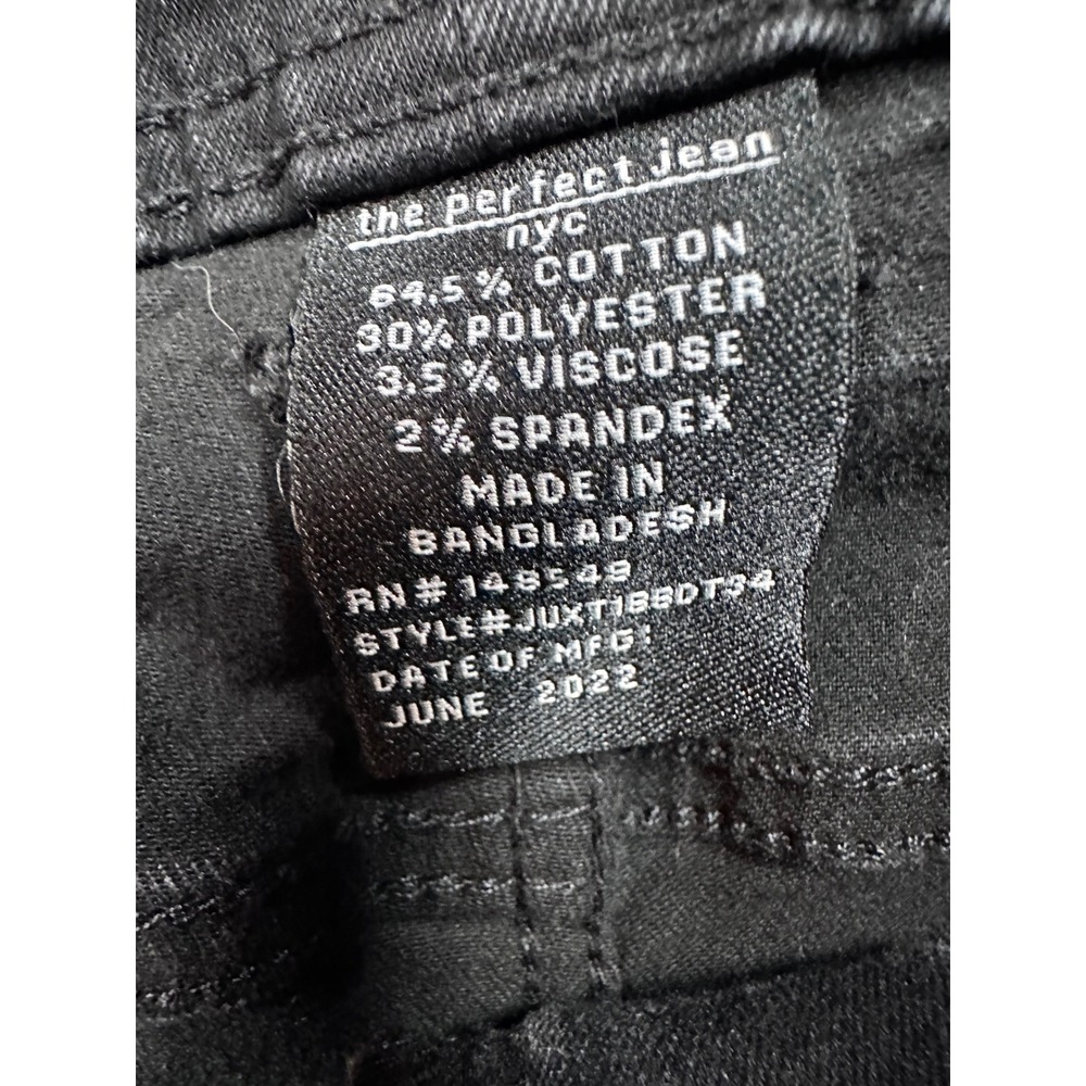 The Perfect Jean NYC Slim Fit Mens Black Denim Jeans 42x34 JUXTIBBDT34 - Picture 7 of 9